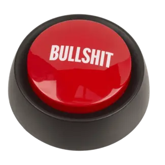 Out of the Blue Bullshit - Knop - 6 geluiden - 9cm