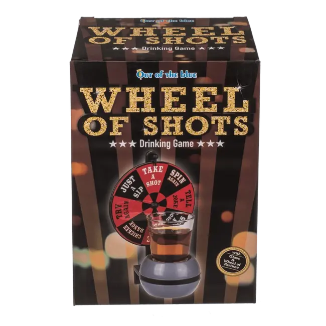 Out of the Blue Wheel of shots - Drankspel