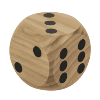 Out of the Blue Dobbelsteen - Hout - 5,8cm