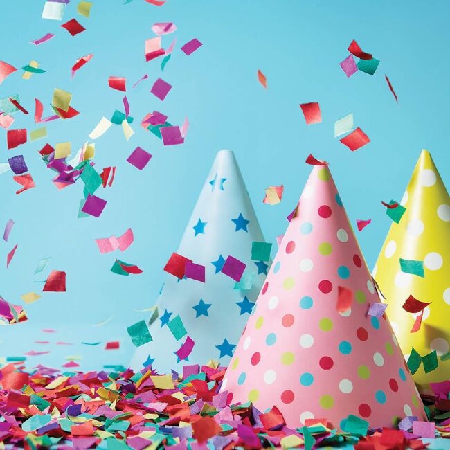 Kaart - Feesthoedjes & confetti - Galleria - VB0.3005