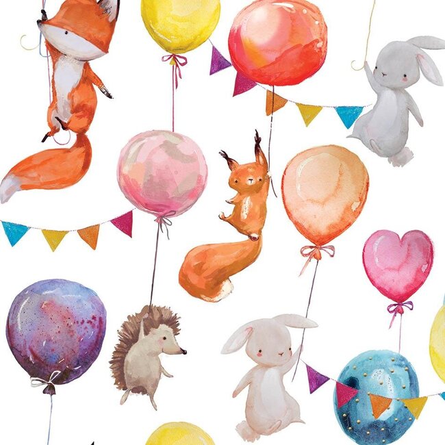 Kaart - Bosdieren met ballonnen - Galleria - VB0.3019