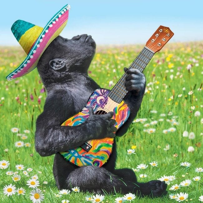 Kaart - Gorilla met sombrero & ukelele - Galleria - VB0.3033