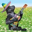 Kaart - Gorilla met sombrero & ukelele - Galleria - VB0.3033
