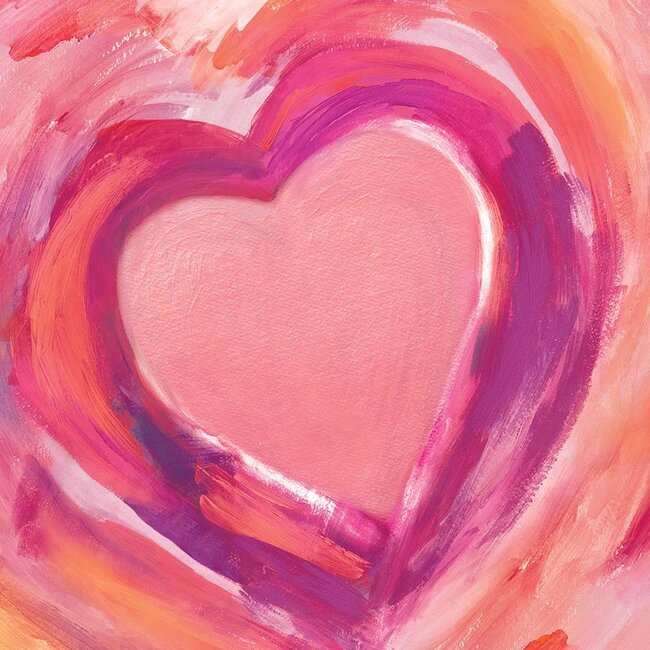 Kaart - Hart in roze & paars - Galleria - VB0.3058