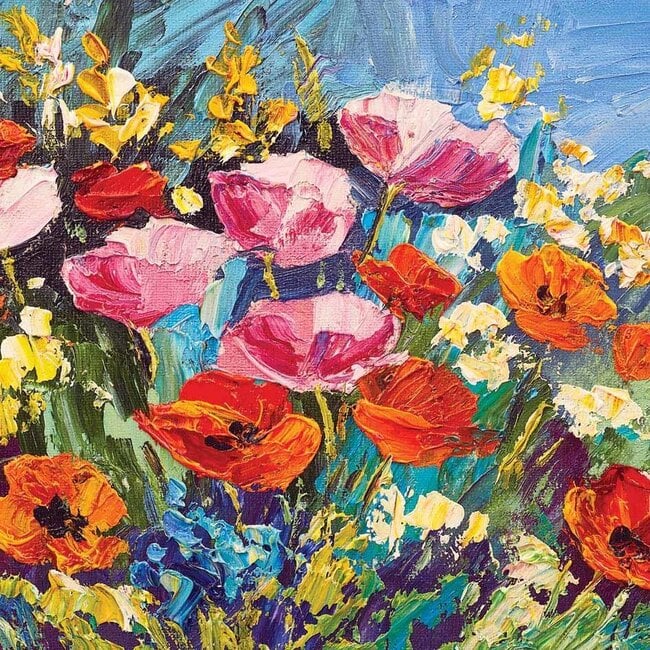 Kaart - Roze, rode & oranje klaprozen - Galleria - VB0.3073