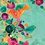 Kaart - Oranje & groene vogels - Galleria - VB0.3079