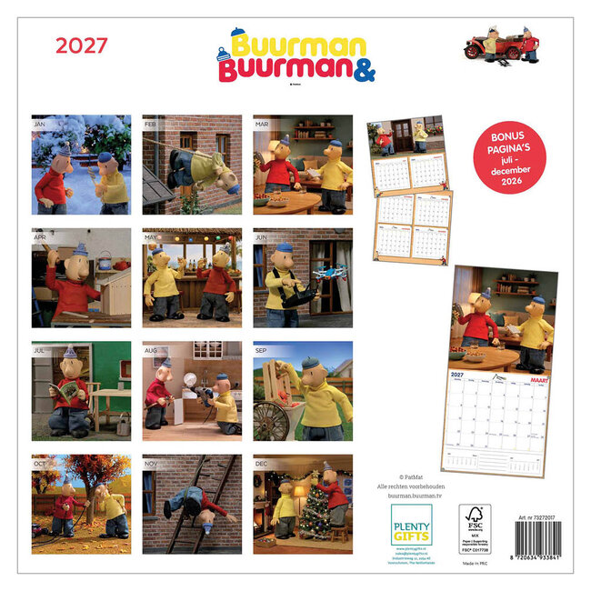 Comello Kalender - Buurman & Buurman - 2027 - 30x30cm