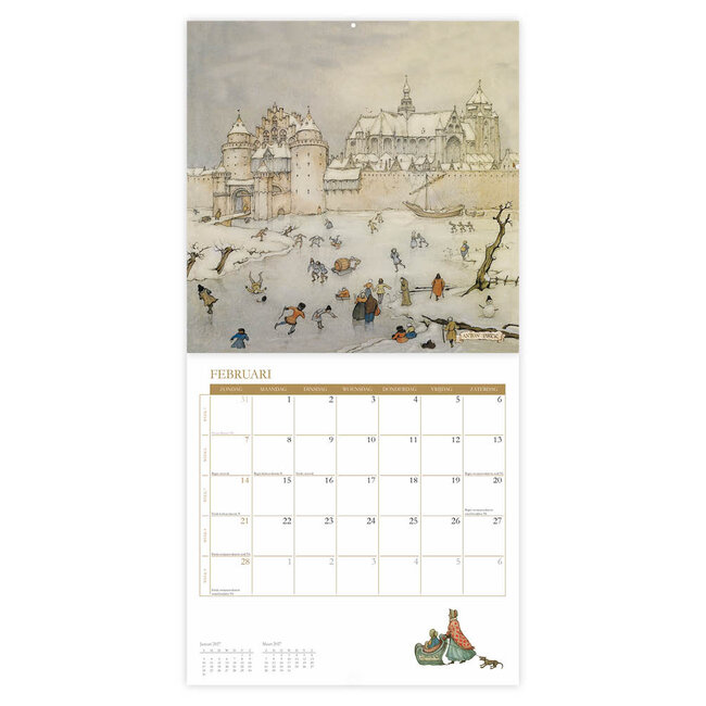 Comello Kalender - Anton Pieck - 2027 - 30x30cm