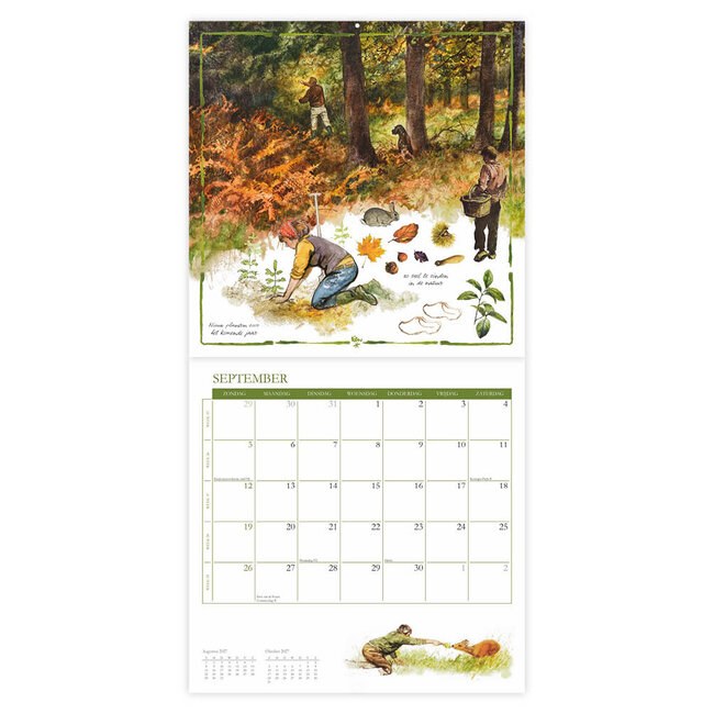 Comello Kalender - Lang leve de boerderij - Rien Poortvliet - 2027 - 30x30cm
