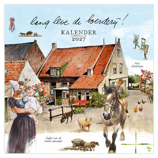 Comello Kalender - Lang leve de boerderij - Rien Poortvliet - 2027 - 30x30cm
