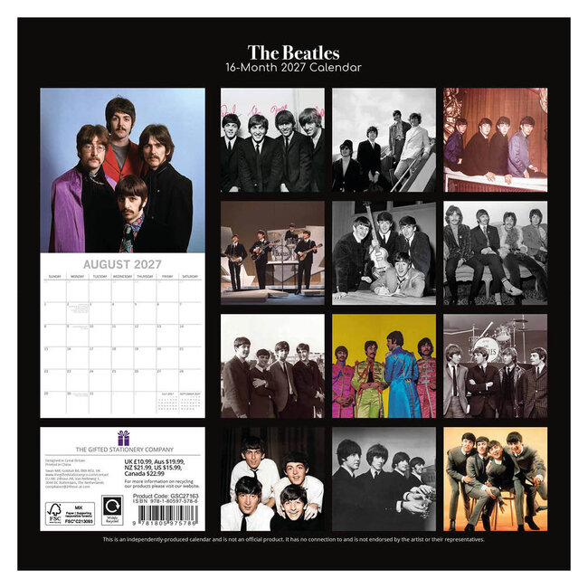 Comello Kalender - The Beatles - 2027 - 30x30cm