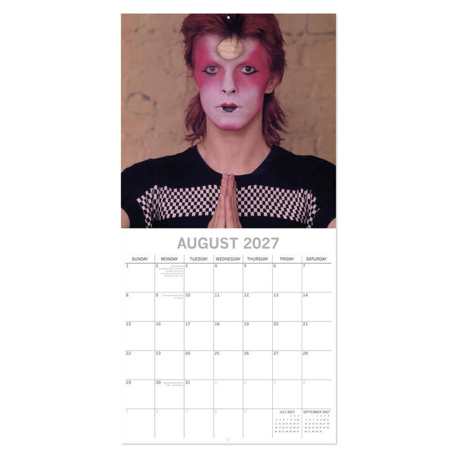 Comello Kalender - David Bowie - 2027 - 30x30cm