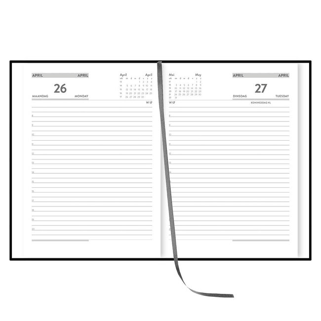 Comello Agenda - Zwart - 2027 - 21x14,5cm