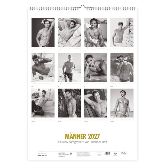 Comello Kalender - Mannen, Michael Reh - 2027 - 49x68cm