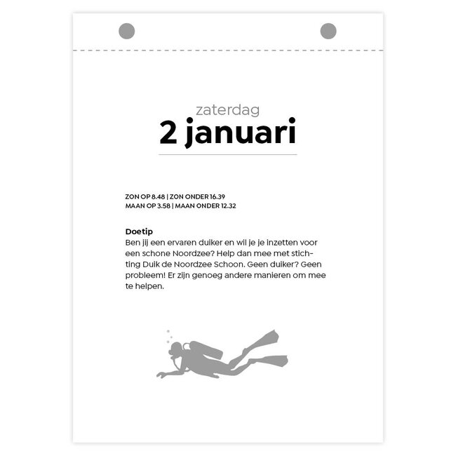 Comello Scheurkalender - Natuur - 2027 - 13x18cm