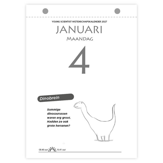 Comello Scheurkalender - Young scientist, wetenschapsscheurkalender - 2027 - 13x18cm