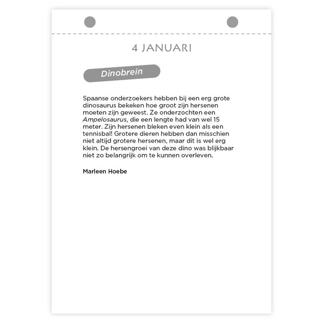Comello Scheurkalender - Young scientist, wetenschapsscheurkalender - 2027 - 13x18cm