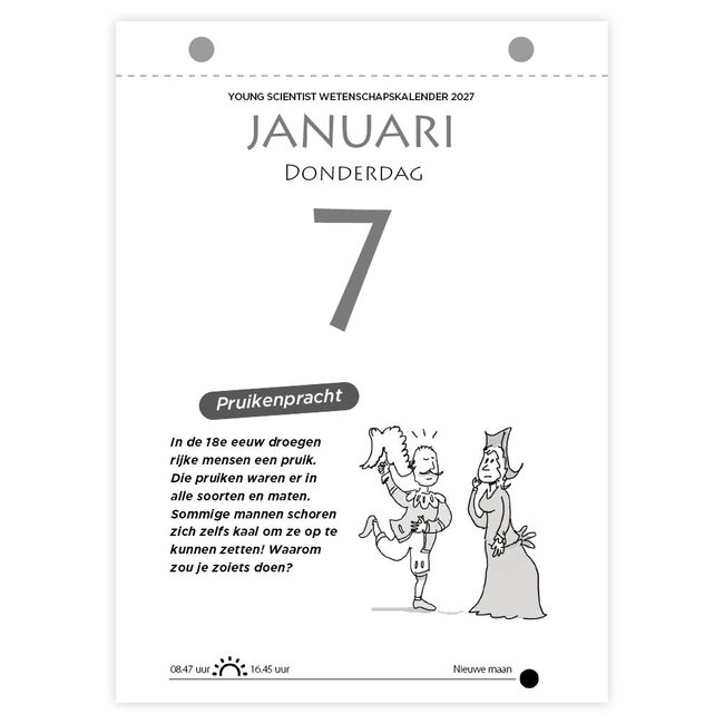 Comello Scheurkalender - Young scientist, wetenschapsscheurkalender - 2027 - 13x18cm