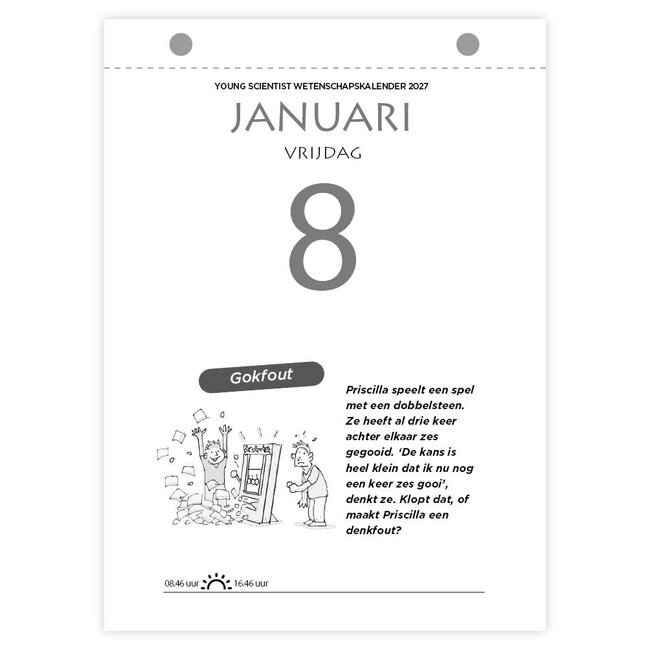 Comello Scheurkalender - Young scientist, wetenschapsscheurkalender - 2027 - 13x18cm