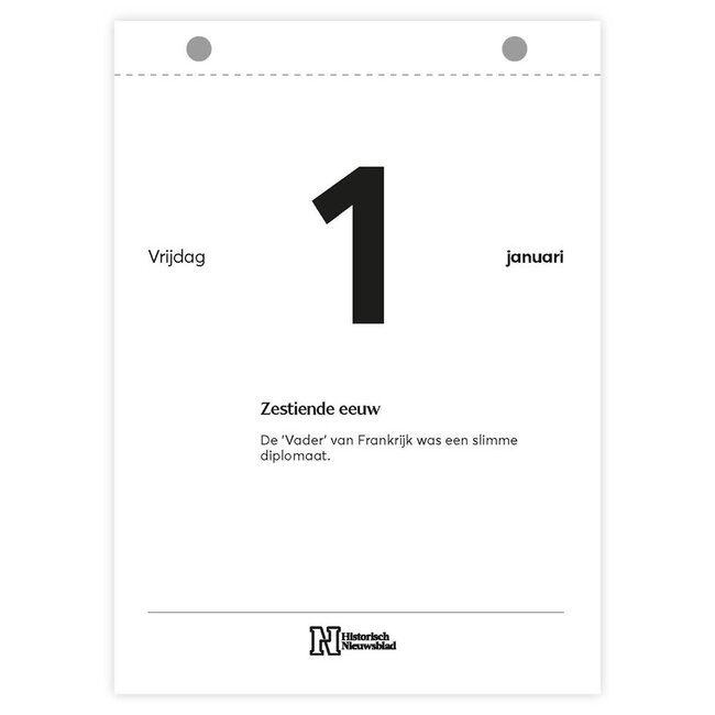 Comello Scheurkalender - Historische scheurkalender - 2027 - 13x18cm