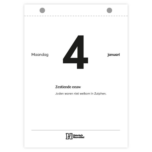 Comello Scheurkalender - Historische scheurkalender - 2027 - 13x18cm