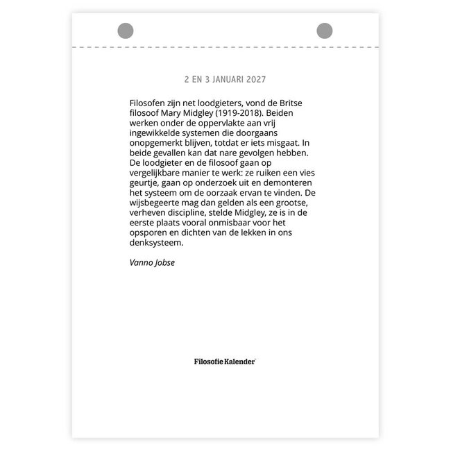 Comello Scheurkalender - Filosofie - 2027 - 13x18cm