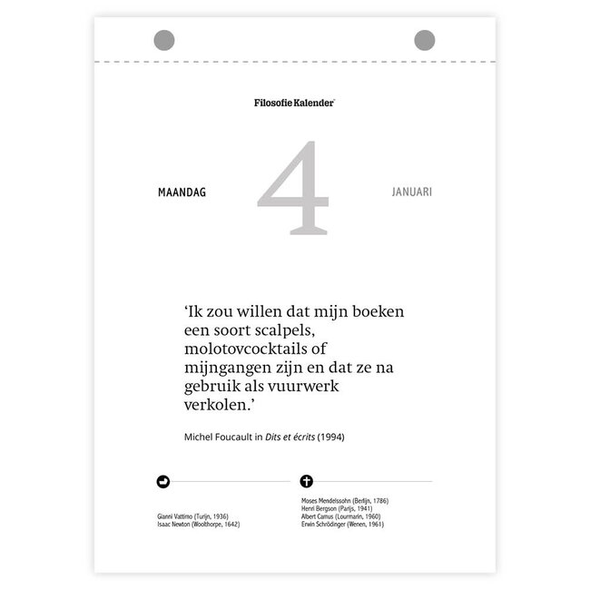Comello Scheurkalender - Filosofie - 2027 - 13x18cm