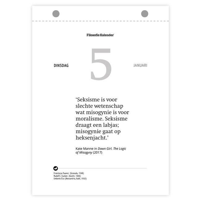 Comello Scheurkalender - Filosofie - 2027 - 13x18cm