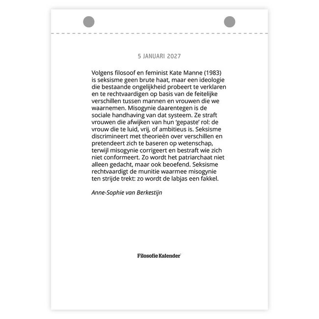 Comello Scheurkalender - Filosofie - 2027 - 13x18cm