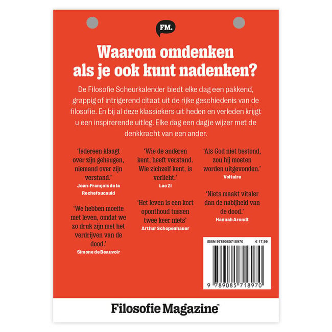 Comello Scheurkalender - Filosofie - 2027 - 13x18cm