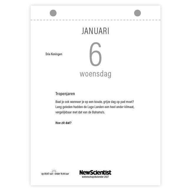 Comello Scheurkalender - Wetenschapskalender - 2027 - 13x18cm
