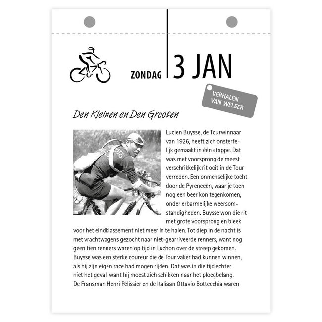 Comello Scheurkalender - De fiets, Fred van Slogteren - 2027 - 13x18cm
