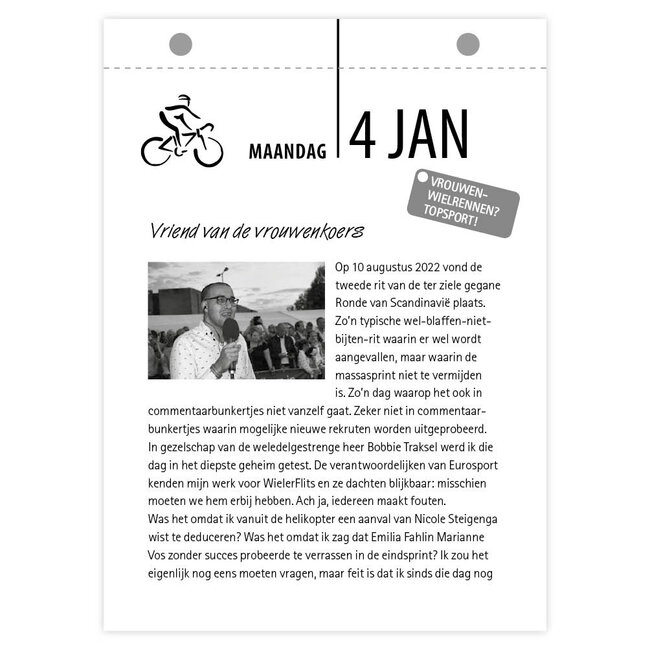 Comello Scheurkalender - De fiets, Fred van Slogteren - 2027 - 13x18cm