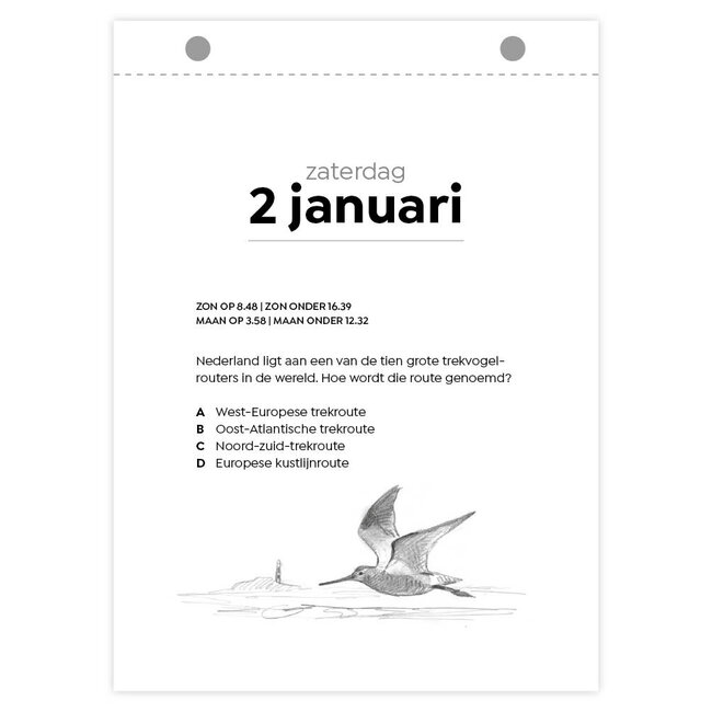 Comello Scheurkalender - Vogel, Erwin van der Kolk - 2027 - 13x18cm