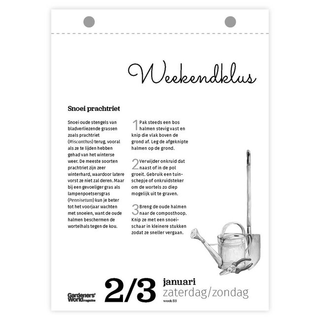 Comello Scheurkalender - Gardeners' world - 2027 - 13x18cm