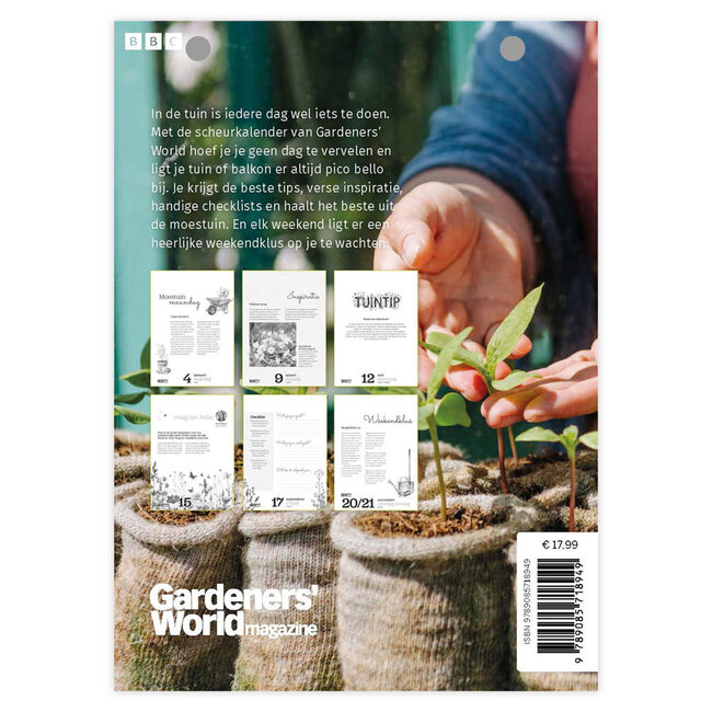 Comello Scheurkalender - Gardeners' world - 2027 - 13x18cm