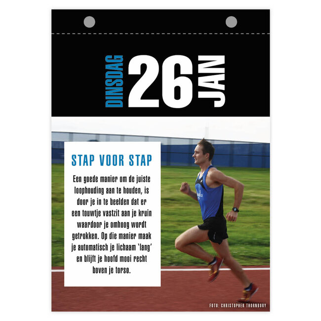 Comello Scheurkalender - Keep running - 2027 - 13x18cm