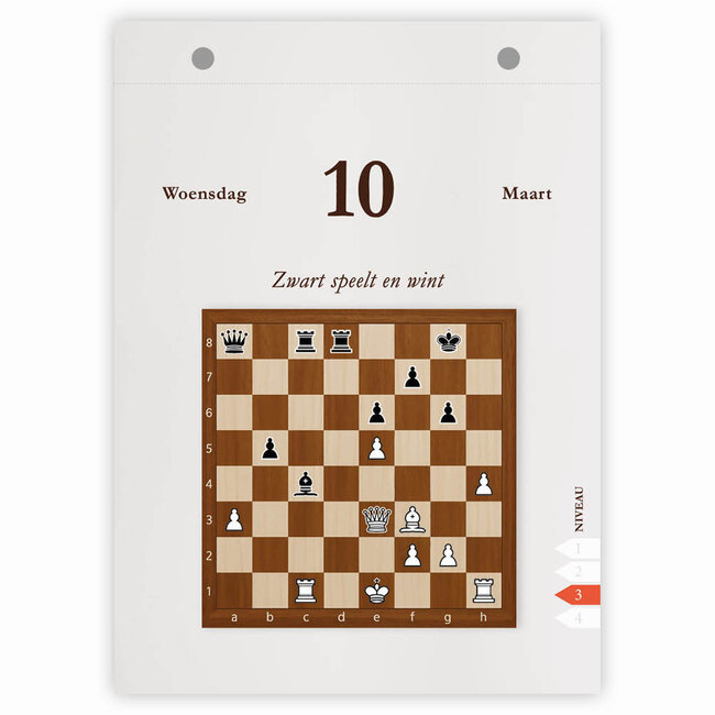Comello Scheurkalender - Schaak - 2027 - 13x18cm