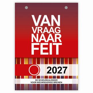 Comello Scheurkalender - Van vraag naar feit - 2027 - 13x18cm