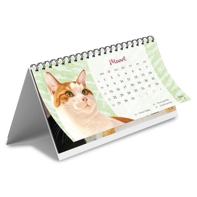 Comello Kalender - Franciens katten - Desk - 2027