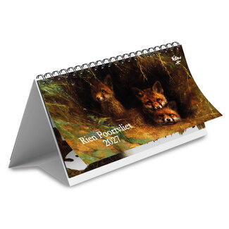 Comello Kalender - Vossen - Rien Poortvliet - Desk - 2027