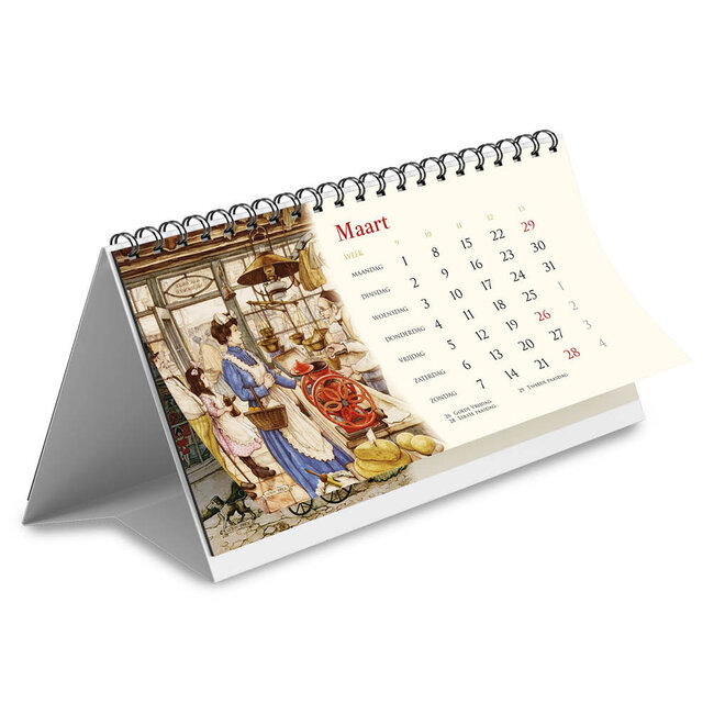 Comello Kalender - In de bakkerij - Anton Pieck - Desk - 2027