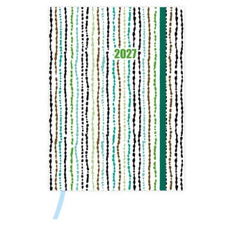 Comello Agenda - Natuurlijke verticale lijnen - 2027 - 10,5x14cm