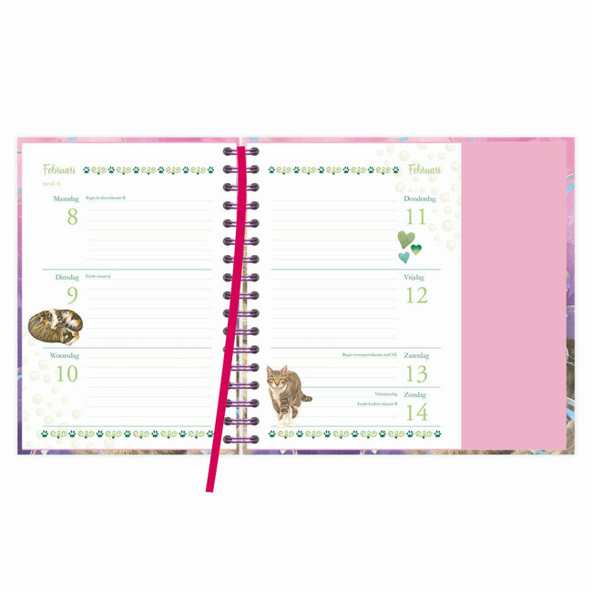 Comello Agenda - Blitz - Franciens katten - Spiraal, luxe - 2027 - 12x15,5cm