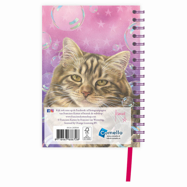 Comello Agenda - Blitz - Franciens katten - Spiraal, luxe - 2027 - 12x15,5cm