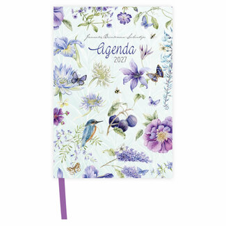 Comello Agenda - Blauwe bloemen - Janneke Brinkman - Klein - 2027 - 8x11,5cm