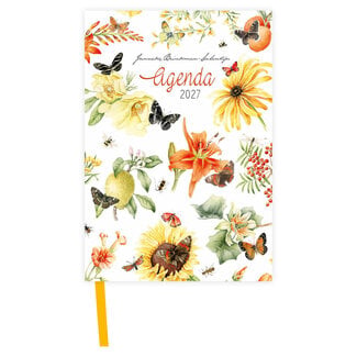 Comello Agenda - Gele bloemen - Janneke Brinkman - Klein - 2027 - 8x11,5cm