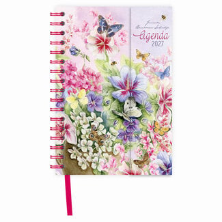 Comello Agenda - Hibiscus - Janneke Brinkman - Spiraal, luxe - 2027 - 11x15,5cm