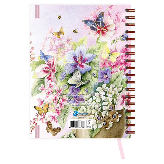 Comello Agenda - Hibiscus - Janneke Brinkman - Spiraal - 2027 - 17,5x23,5cm