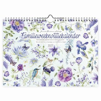 Comello Kalender - Blauwe bloemen - Janneke Brinkman - 5 personen - 2027